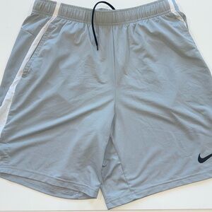 Nike Men's Athletic Shorts in Light Blue and White